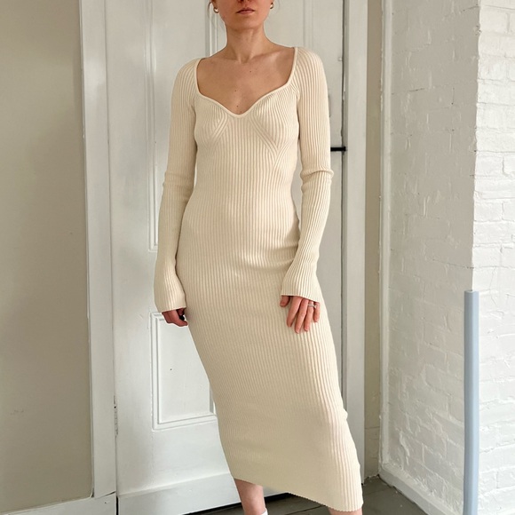 H&M Ribbed Midi Dress - Picture 3 of 9